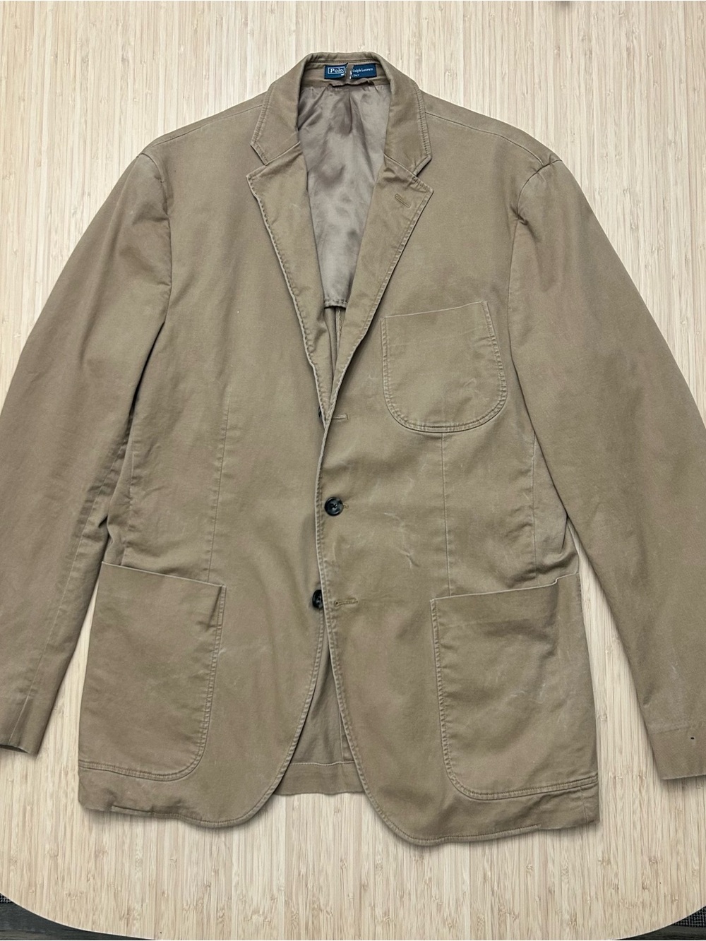 Polo by Ralph Lauren Cotton Khaki Sport Coat